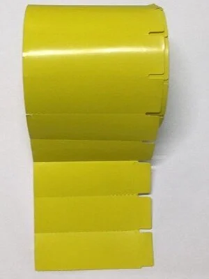Etiqueta de gondola amarela