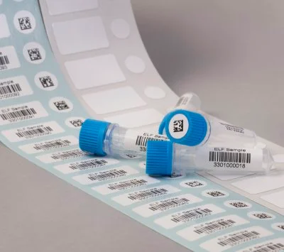 Etiquetas para identificação de amostras