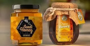 Rótulo adesivo mel de abelha